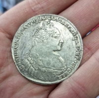 1 рубль 1736 г., состояние XF
